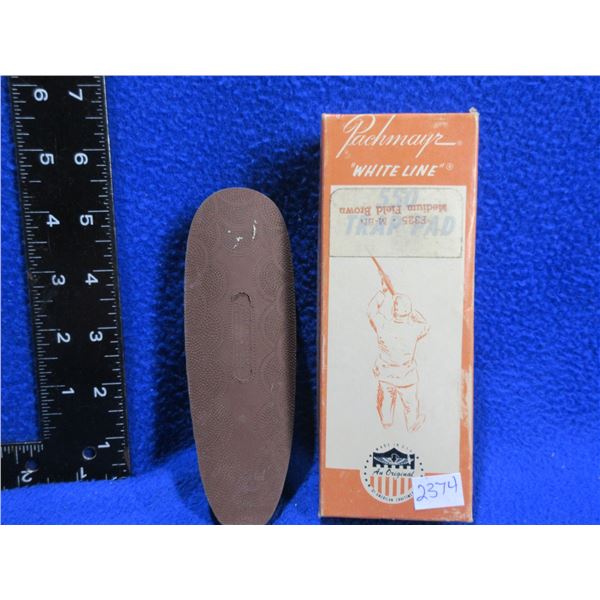 Pachmayr White Line 550 Trap Rubber Recoil Pad - Medium Field Brown