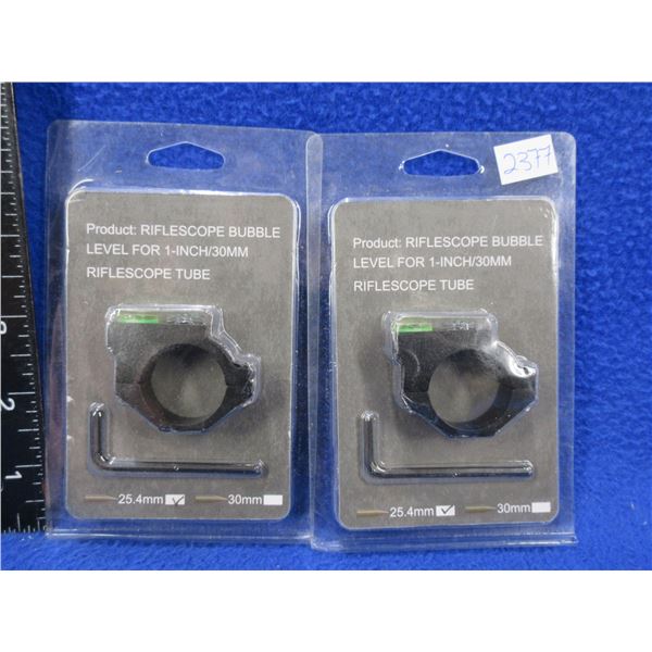2 - 1" Riflescope Bubble Levels - New Old Stock