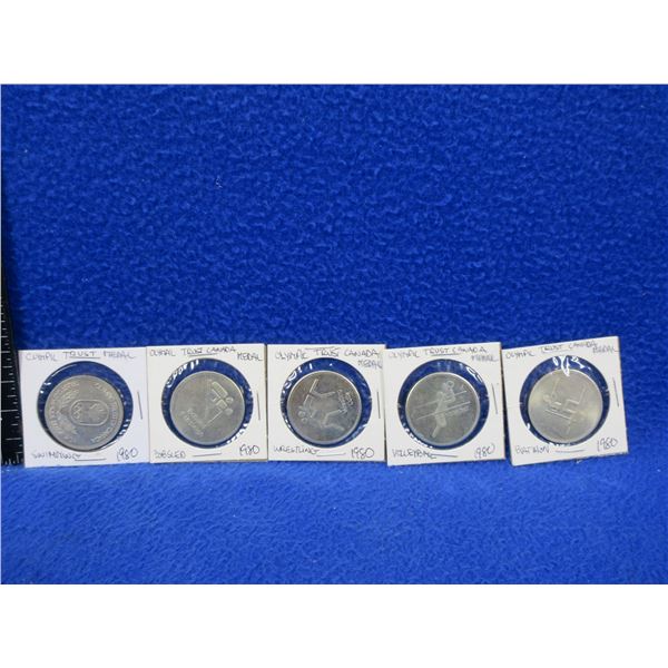 5 - 1980 Olympic Trust of Canada Medallions