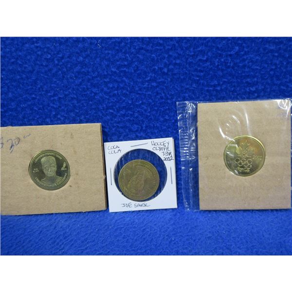 2002 Coca-Cola Olympic Hockey Medallions - 2 Joe Sakic, 1 Rob Blake