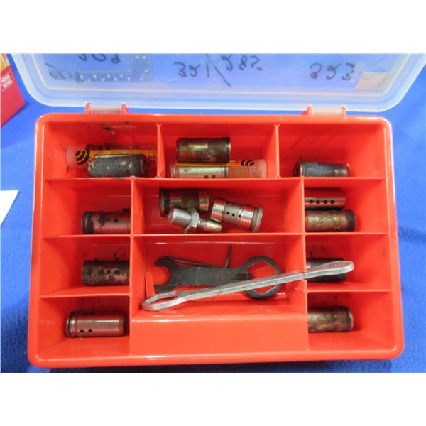 Lot of 14 Lyman H&I Cast Bullet Sizing and Lubricating Dies with 2 Wrenches
