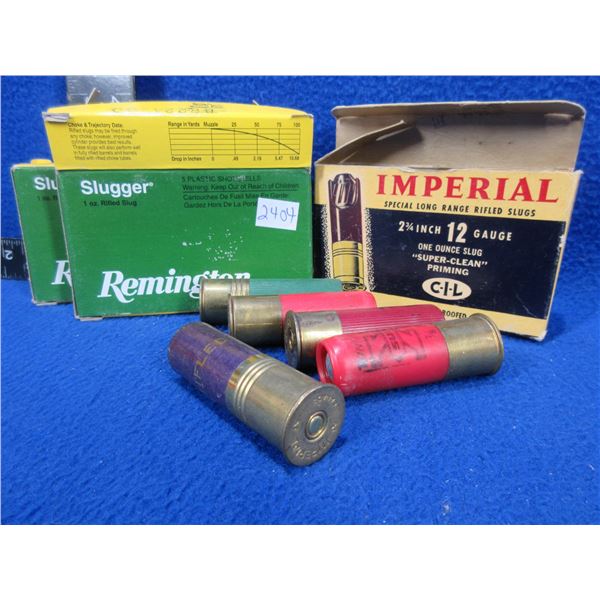 12 Ga. 2 3/4" Slug Shotshells (Pick Up Only)