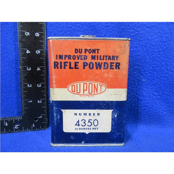 Vintage DuPont No. 4350 Rifle Powder - 166 Grams Including Tin (Pick Up Only)