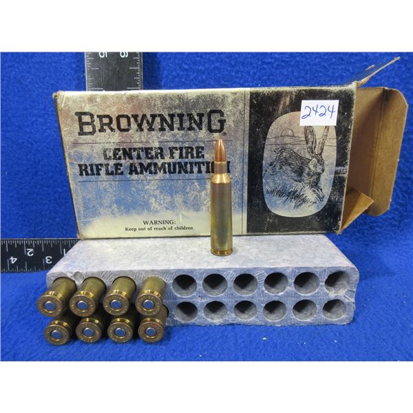 22-250 Rem. 55gr SP Spitzer Browning Cartridges - Box of 9 (Pick Up Only)