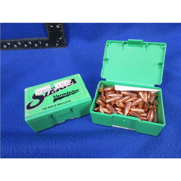 6MM .243" 60gr HP Sierra Varminter Bullets - 2 Boxes of 100