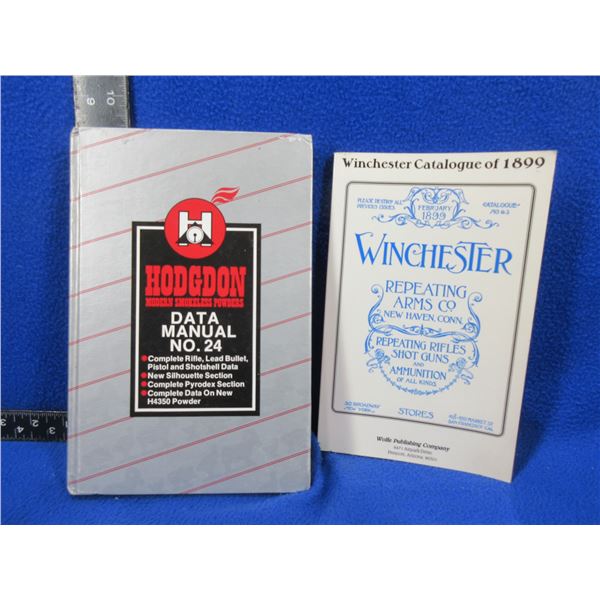 2 Books - Winchester Catalogue of 1899, Hodgdon Data Manual No. 24