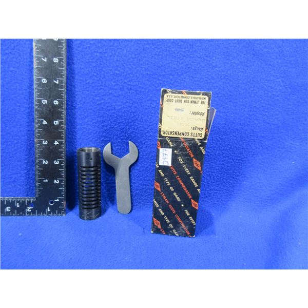 Vintage Lyman Cutts Compensator with Wrench - 16 Gauge Black Steel