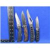 Image 1 : 4 Assorted Folding Lock Blade Knives - 2 are Clip-On