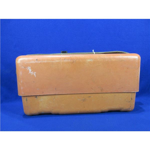Unknown Fiberglass Case with Lid and Canvas Strap - Approx. 20" x 6" x 11" High