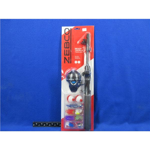 New - Zebco Ready Tackle All-In-One Telescopic Rod & Reel Set with Tackle
