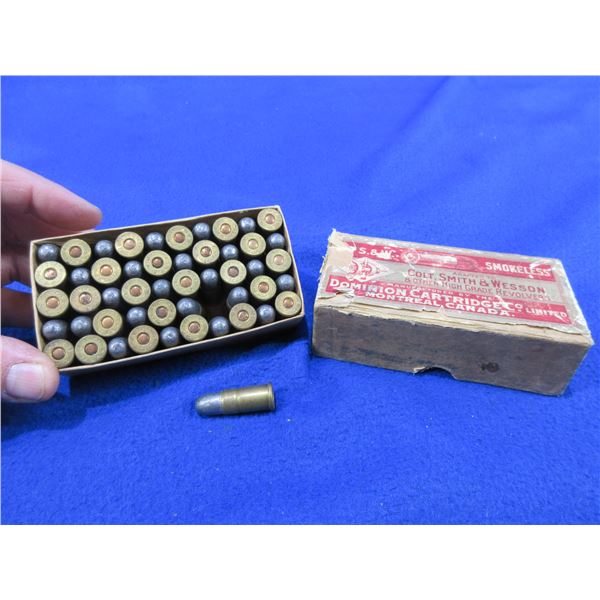 Collector Ammo - 38 S&W CF Dominion Cartridges - Box of 50 (Pick Up Only)