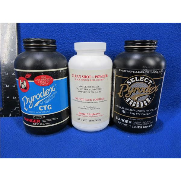 3 Tubs of Muzzleloading Powder (Pick Up Only)