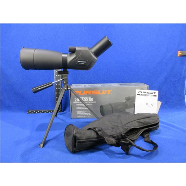 Pursuit 20-60x60 Spotting Scope with Carry Bag, Tripod & Lens Covers