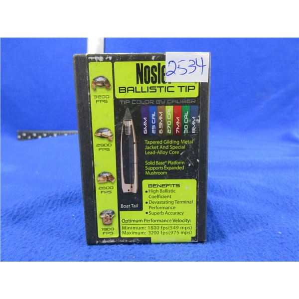 7MM .284" 140gr Spitzer Ballistic Tip Nosler Bullets - Sealed Box of 100