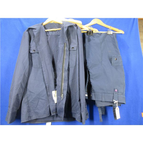 Vintage Hallmark Navy Blue Workwear Pants & Jacket - Pants Size 38, Jacket XL