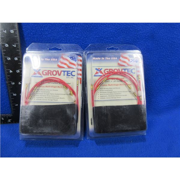 NEW - 2 Grovtec Premium Multi-Stage Bore Cleaners - 17 Cal. And 22 Cal.