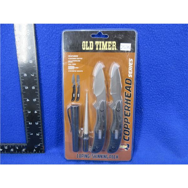 Old Timer Copperhead Series Caping/Skinning Pack with Sharpener & Sheath