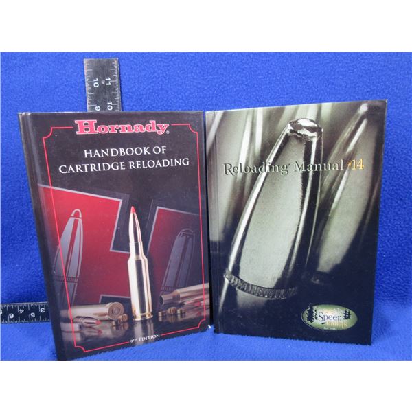 2 Books - Hornady Handbook 9th Edition, Speer Reloading Manual # 14