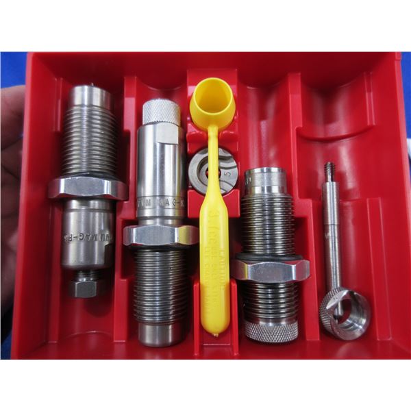 Lee 7MM Rem. Mag 3 Die Set with 2 #5 Shellholders & Powder Measure