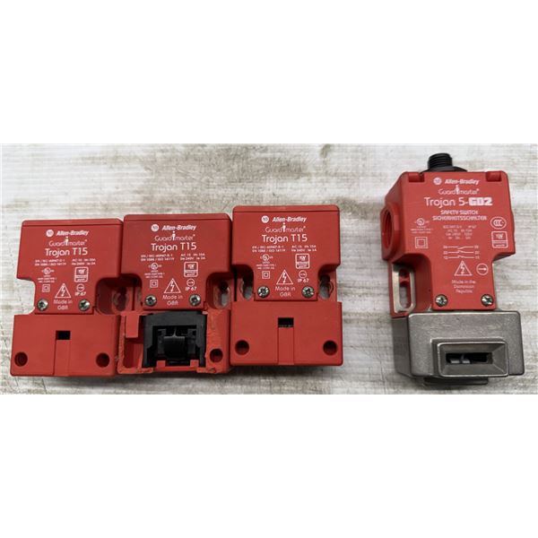 (4) Allen Bradley Safety Switches 1-#440K-T11369 & 3-#440K-T11269