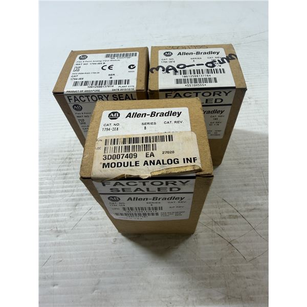 Lot of (3) Allen-Bradley Modules