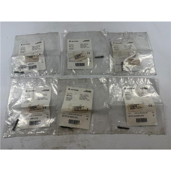 Lot of (6) Allen-Bradley #871C-D1NP5-P3