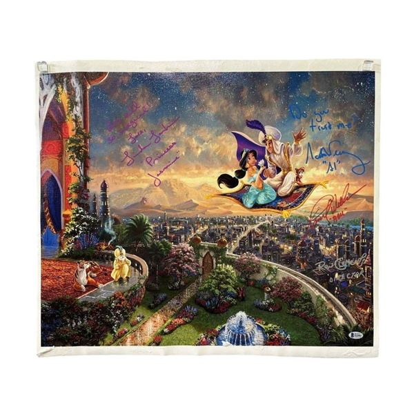 Aladdin (Disney 1992) - Cast Signed Canvas (20 1/2" x 24")