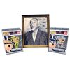 Image 1 : Cobra Kai (2018-2023) - Mr. Miyagi Prop Photo with Two Autographed Funko Pops
