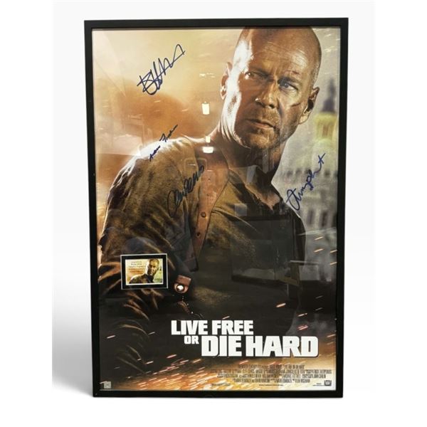 Live Free or Die Hard (2007) - Signed Movie Poster