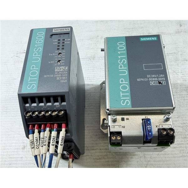 Lot of (2) Siemens Power Supplies #6EP4136-3AB00-1AY0 & #6EP4131-0GB00-0AY0