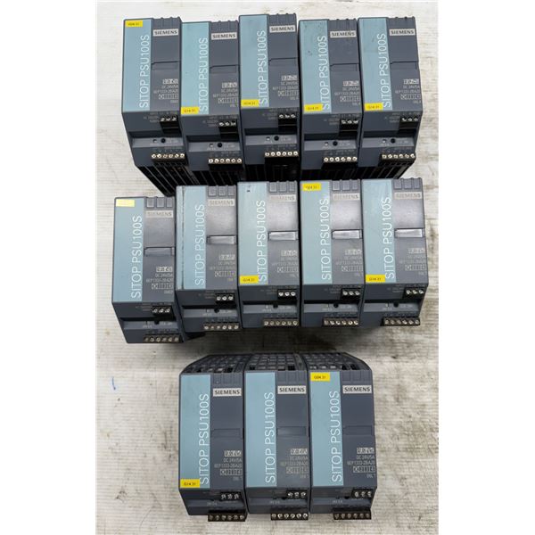 Lot of (13) Siemens #6EP1333-2BA20 SITOP PSU100S Power Supplies