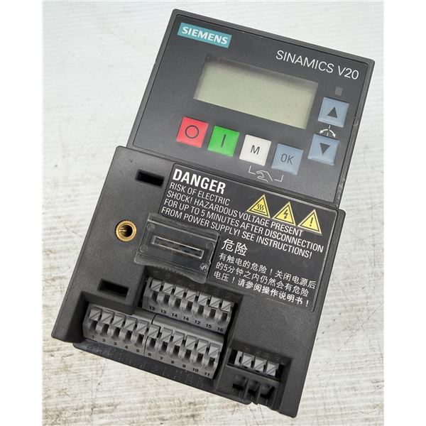 Siemens #6SL3210-5BB17-5UV1 Sinamics V20 Inverter