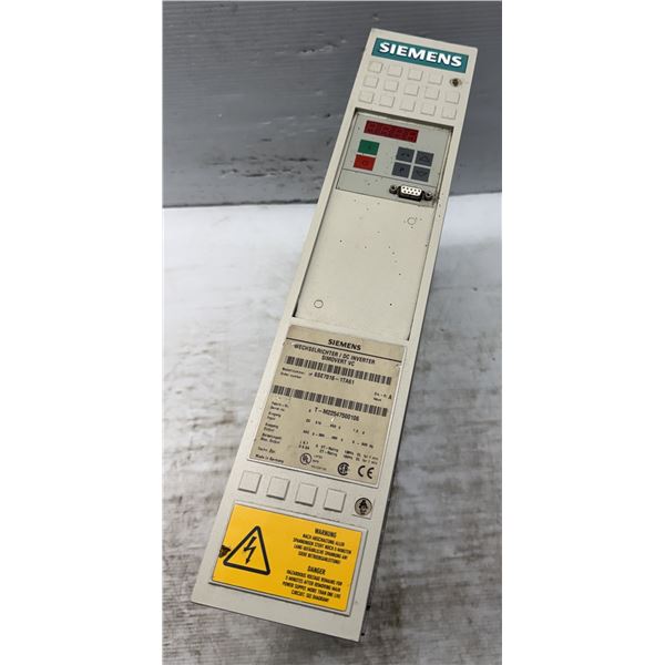 Siemens #6SE7016-1TA61 DC Inverter Simovert VC