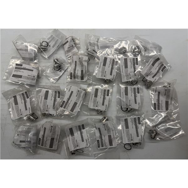 Lot of (24) Siemens #6GK5798-0PT00-2AA0 Panel Feedthroughs N-Connect Females