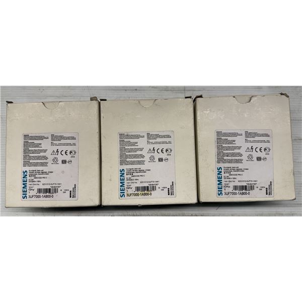 (3) Siemens #3UF7000-1AB00-0 SimoCode Pro C Base Units