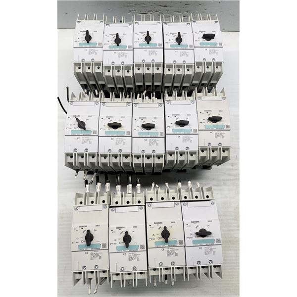 Lot of (14) Siemens #3RV1742-5ED10/H3RV1742 Circuit Breaker Motor Protectors