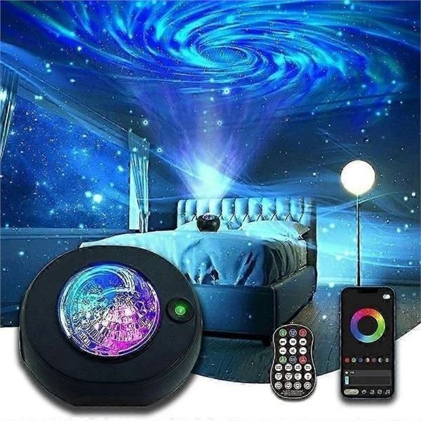 Galaxy Star Projector/Music Star Projector Night Light with App Control/Remote Control - New