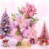 Image 5 : 400PC DIY Pipe-Cleaner Flowers/Handmade Bouquet Crafting Kit - Pink Flower Making Kit - New!