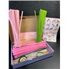 Image 8 : 400PC DIY Pipe-Cleaner Flowers/Handmade Bouquet Crafting Kit - Pink Flower Making Kit - New!