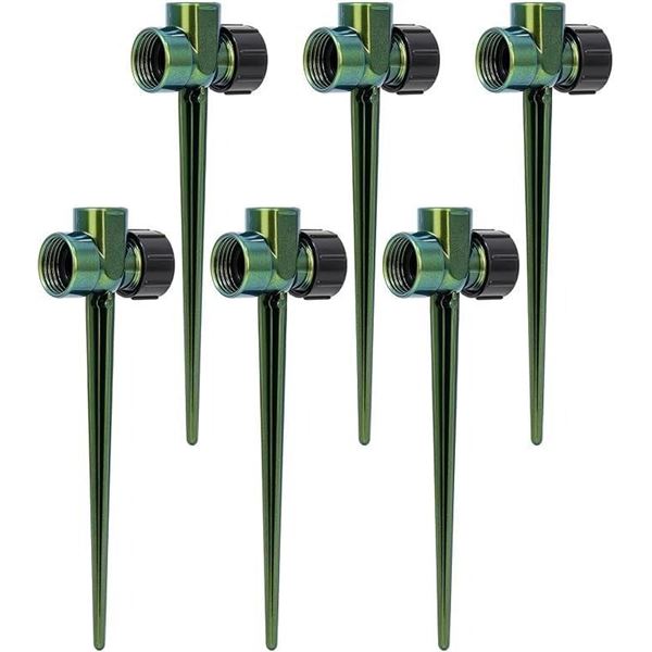 6-Pack Restmo Heavy-Duty Lawn Sprinkler Spike Bases/Sprinkler Stakes - Brand New!