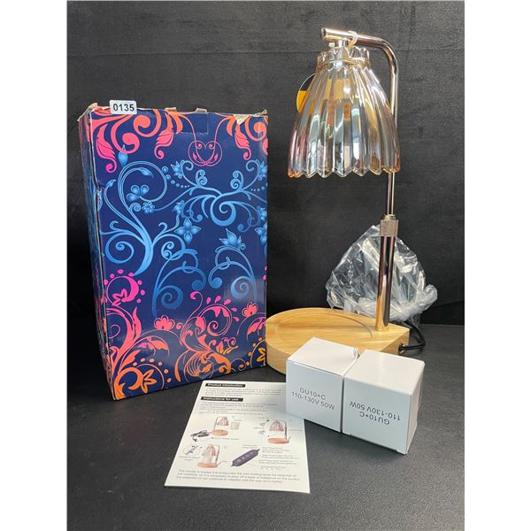 Electric Candle Warmer Lamp - 2 Bulbs Included; Adjustable Height - For Melting Wax Candles - New
