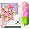 Image 1 : 400PC DIY Pipe-Cleaner Flowers/Handmade Bouquet Crafting Kit - Pink Flower Making Kit - New!