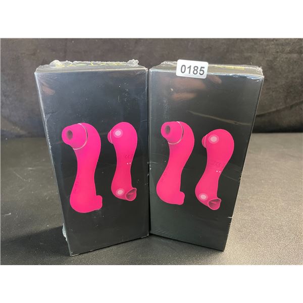 Lot of 2 Clitoral Licking/Vibrating Sex Toys for Women (Rechargeable Design) New Sealed