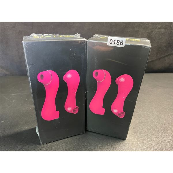 Lot of 2 Clitoral Licking/Vibrating Sex Toys for Women (Rechargeable Design) New Sealed