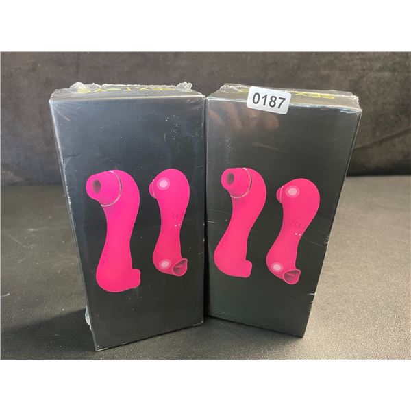 Lot of 2 Clitoral Licking/Vibrating Sex Toys for Women (Rechargeable Design) New Sealed