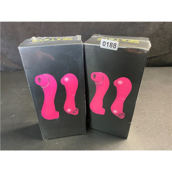 Lot of 2 Clitoral Licking/Vibrating Sex Toys for Women (Rechargeable Design) New Sealed