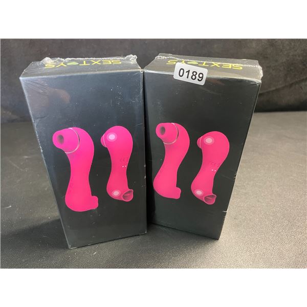 Lot of 2 Clitoral Licking/Vibrating Sex Toys for Women (Rechargeable Design) New Sealed