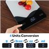 Image 8 : USB-C Rechargeable Digital Kitchen Scale (22lb/10kg Capacity) LED Touch Screen, Tempered Glass - New