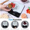 Image 9 : USB-C Rechargeable Digital Kitchen Scale (22lb/10kg Capacity) LED Touch Screen, Tempered Glass - New