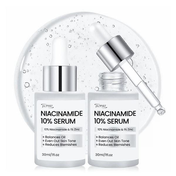 3 Boxes of Niacinamide 10% Serums (30ml) Balances Oil, Evens Out Skin Tone, Reduces Blemishes - New